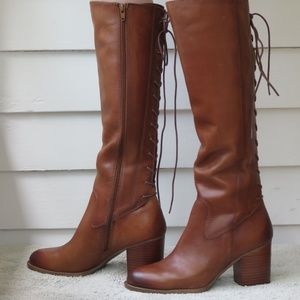 Sofft Wheaton heeled leather boot, 7M whiskey, NIB